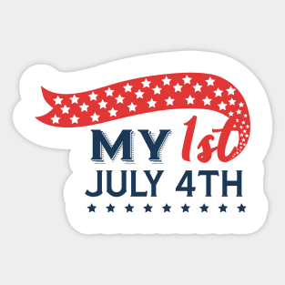 My 1st July 4th Sticker